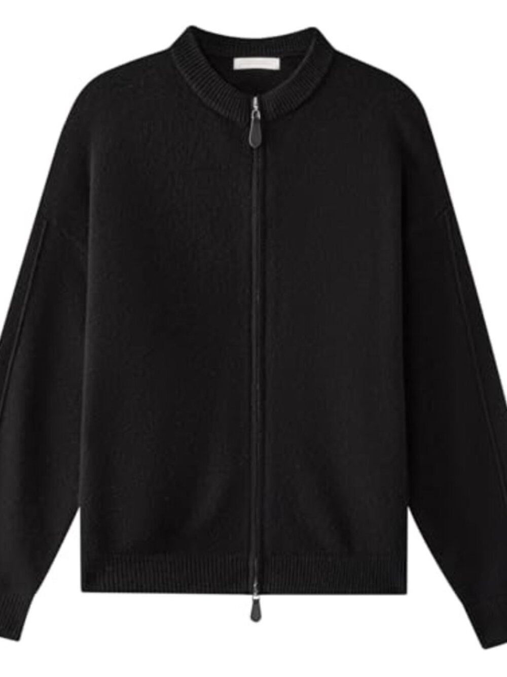Merino Wool Zip Up Cardigan